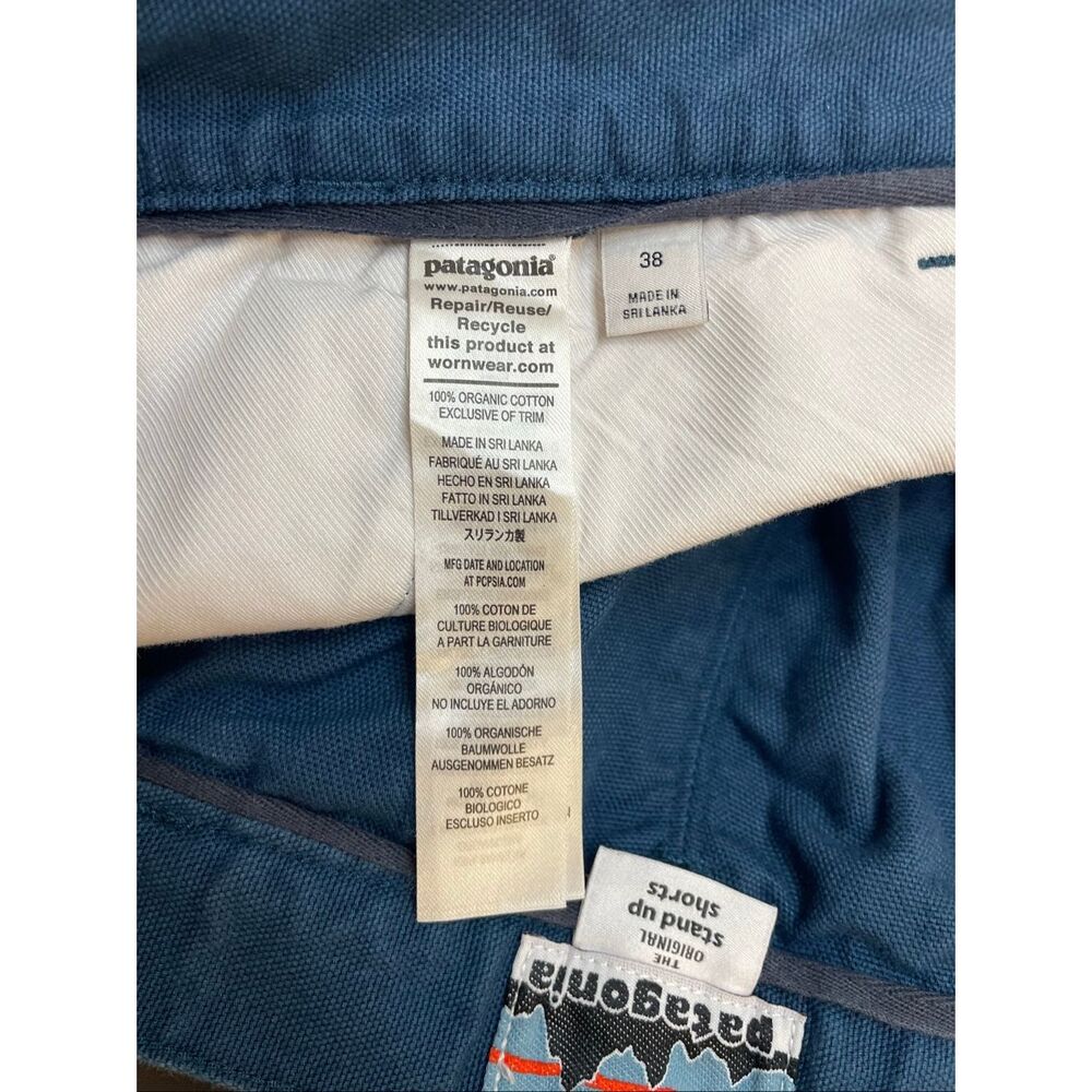 Patagonia Men's Heritage Stand Up Shorts 7” Tidepool Blue Size 38 - Picture 9 of 11